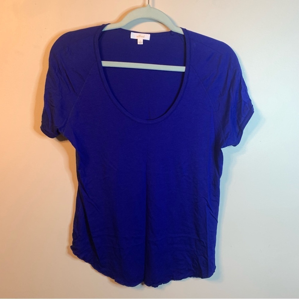 Wilfred Blue Scoop Neck T-shirt M
